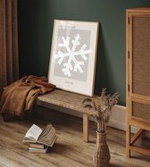 Kerstposter ART GALERIE Snow - Zand B2 poster 50x70cm