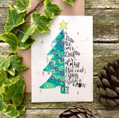 5x Bloeikaart 'Christmas Tree' - Plantbare Kerstkaart met zaden