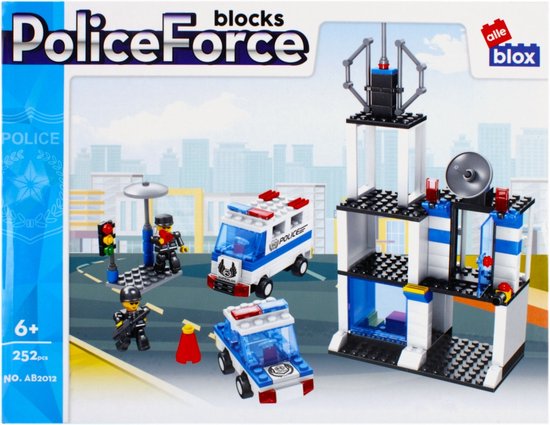 AlleBlox Alle Blox Building Blocks Bouwstenen Police Station 252 pieces bol