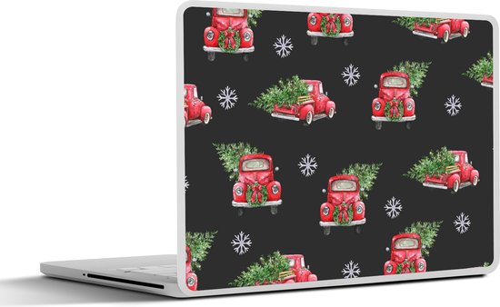 Laptop sticker - 13.3 inch - Patronen - Auto - Kerstbomen - SleevesAndCases