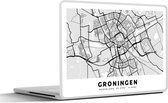 Laptop sticker - 13.3 inch - Kaart - Groningen - Nederland - 31x22,5cm - Laptopstickers - Laptop skin - Cover