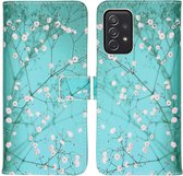 iMoshion Design Softcase Book Case Samsung Galaxy A72 hoesje - Bloesem