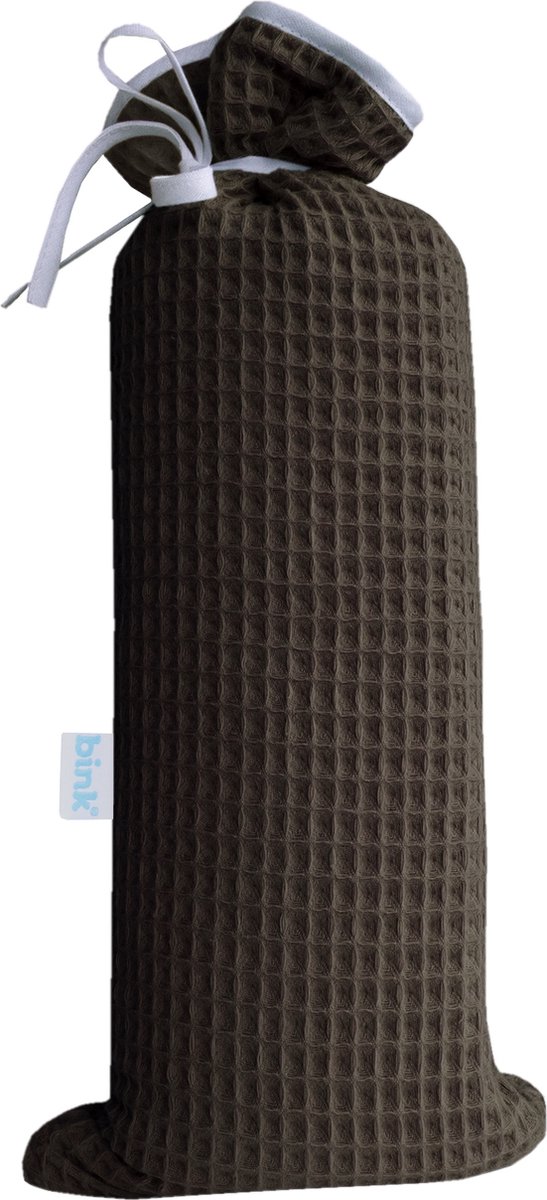 Goedkoopste BINK Bedding Kruikenzak Wafel (Pique) Choco