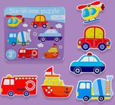 6-in-1 Kinderpuzzel - Verkeer - 28 stukjes - vanaf 4 jaar