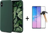 GSMNed - iPhone XS Max hoesje groen - iPhone Xs hoesjes groen - iPhone XS Max cases groen- telefoonhoesje iPhone XS Max groen - Siliconen hoesje groen - screenprotector iPhone XS m