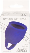 Menstruatiecup - 1 stuks (20 ML) - Medisch silicone - tot 12 uur bescherming - Maat M - Natural Wellness - Iris - Blauw