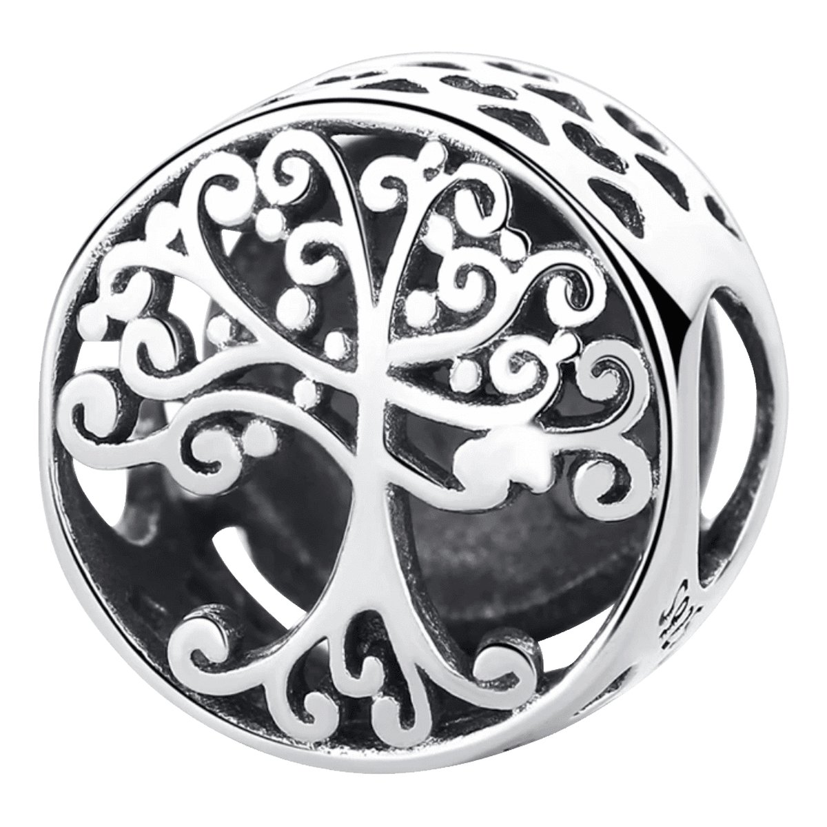 Tracelet - Zilveren bedels - Bedel levensboom Familie | Stamboom bead bedel | 925 Sterling Zilver - Pandora compatible - 925 Zilver Certificaat