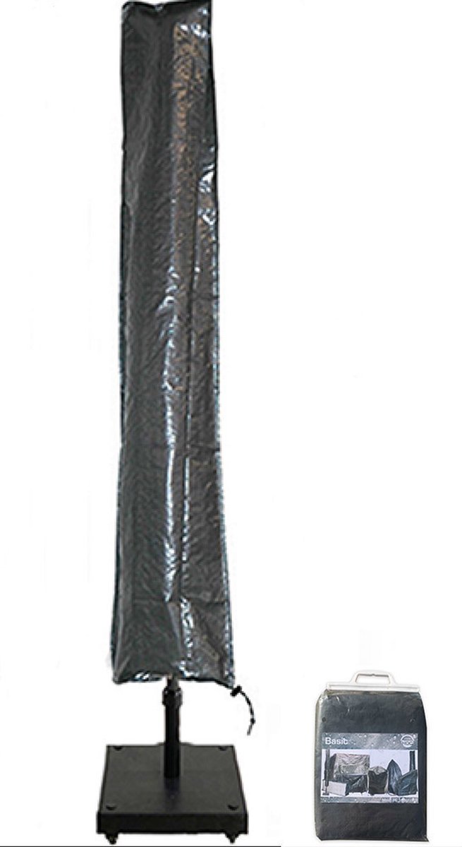 importeren Lucht Om toevlucht te zoeken Basic Parasolhoes staande parasol met stok en rits 230x30x57 cm - Grijze  Parasolhoes-... | bol.com