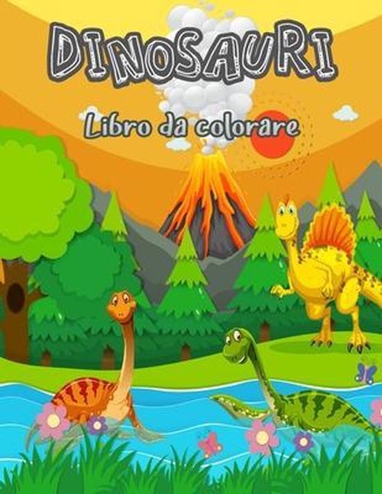 Dinosauro libro da colorare per i bambini: Libro da colorare per ragazzi e  ragazze