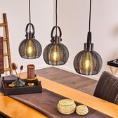 BELANIAN - Metalen Hanglamp - Hanglampen - Espana Metalen Hanglamp Zwart, 3-lichts - Rechthoekige lamp - Kamerlamp
