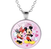 Ketting Disney - Mickey & Minnie Mouse - Zilver - 2
