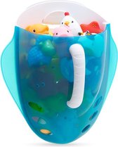 Munchkin badschep voor badspeelgoed - Bath Toy Scoop - Makkelijk Badspeelgoed Opbergen! - Badkamer Organizer - Ophangbaar systeem Blauw -