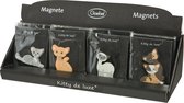 Goebel® - Kitty de luxe | Magneten Display "Kitty" assorti | 4 soorten, 24 stuks