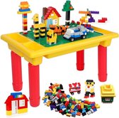 Flanner® Speeltafel - Speeltafel Voor Kinderen - Activiteiten Tafel - Speeltafel Baby - Geel/Rood