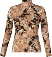 YESTA Victoria Essential Jersey Shirt - Taupe/Multi-Colour - maat 1(48)