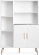 NumberOne® Opbergkast Boekenkast Woonkamer Accessoire - Verstelbare Scheidingswanden - Wit