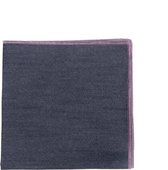 Denim blauw servet  - met roze rand - Bliek Tof Tafelen - 40x40 cm