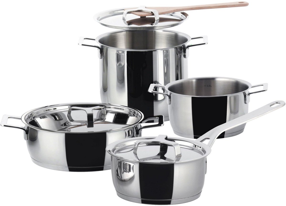 Alessi Pannenset Pots&Pans 4-Delig