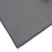 Denim grijs servet - met blauwe rand -  Bliek Tof Tafelen - 40 x 40 cm