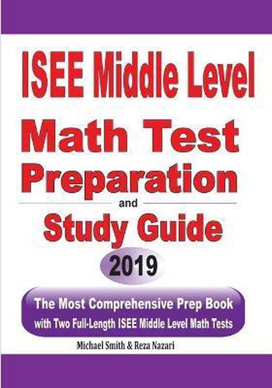 ISEE Middle Level Math Test Preparation and Study Guide - cover