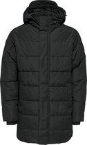 Only & Sons Carl Life Long Quilted Jas Zwart L Man