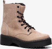 Sprox dames veterboots met plateauzool - Beige - Maat 41