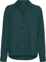 Vero Moda Blouse Vmelisa L/s Shirt Ga Color 10250561 Sea Moss Dames Maat - XS