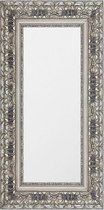 Chique Brocante Spiegel Zilver 59x149 cm – Ashanti – Wandspiegels Groot – Barok Spiegel Groot Zilveren Lijst – lange spiegel – Perfecthomeshop