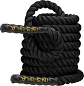 Ultrafit® Battle rope - 9 meter - Fitness touw - 38mm dik - Zwart - Crossfit