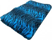 Vetbed-hondenbed Tijgerprint blauw 100x75cm