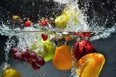 Fruit splash – 90cm x 60cm - Fotokunst op PlexiglasⓇ incl. certificaat & garantie.
