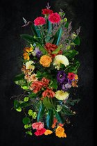 Bouquet expolosion II – 60cm x 90cm - Fotokunst op PlexiglasⓇ incl. certificaat & garantie.