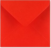 Rode enveloppen 16x16 cm 100 stuks