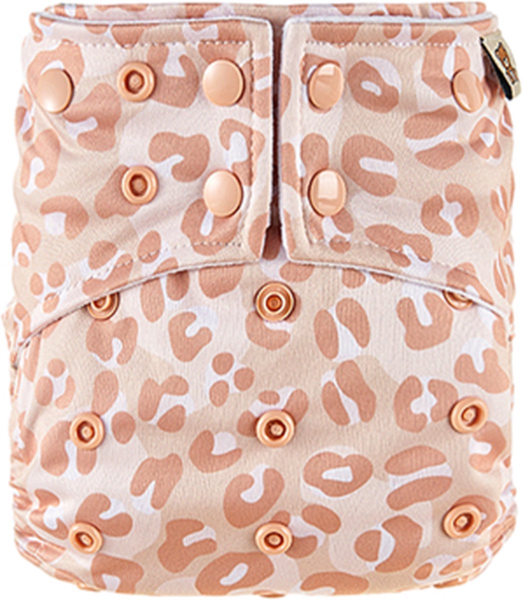 Goedkoopste HappyBear | Pocketluier - Roar | Wasbare luier | Onesize - 5kg t/m 17kg | Dubbele lekgoten - minder kans op doorlekken | Dubbele pocketopening | Inclusief bamboe booster & microvezel booster