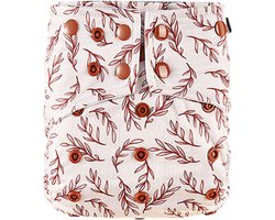 HappyBear | Pocketluier - Twiggy | Wasbare luier | Onesize - 5kg t/m 17kg | Dubbele lekgoten - minder kans op doorlekken | Dubbele pocketopening | Inclusief bamboe booster & microvezel booster