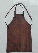Lederen schort - Sloof - Cognac - L - bbq