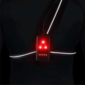 Reflecterend hardloopvest met verlichting – Hardloophesje - Hardloop verlichting – Hardloop lampjes – Hardloop licht – Oplaadbaar – Veiligheidsvest - Running Light - Wandel verlich
