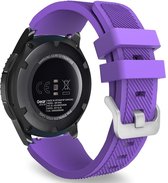 Strap-it Smartwatch bandje 22mm - siliconen bandje geschikt voor Huawei Watch GT 2 / GT 3 / GT 3 Pro 46mm / GT 2 Pro / Watch 3 / 3 Pro / GT Runner - Xiaomi Mi Watch / Watch S1 / S1 Pro / Watch 2 Pro - OnePlus Watch - Amazfit GTR 47mm / GTR 2 - paars