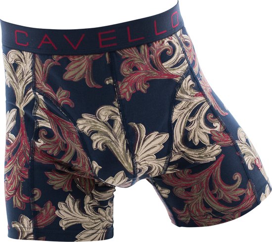 Cavello - Heren - 2-Pack Boxershorts Floral - Blauw - S | bol.com