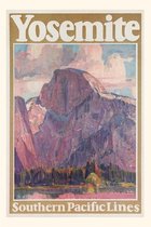 Pocket Sized - Found Image Press Journals- Vintage Journal Travel Poster for Yosemite National Park