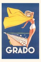 Pocket Sized - Found Image Press Journals- Vintage Journal Grado Travel Poster