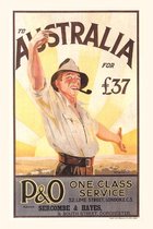 Pocket Sized - Found Image Press Journals- Vintage Journal Australia Travel Poster