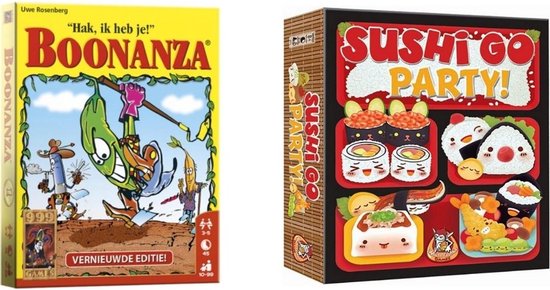 Spellenbundel - Kaartspellen - 2 Stuks - Boonanza & Sushi Go Party