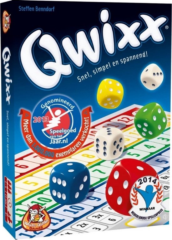 Thumbnail van een extra afbeelding van het spel Spellenset - 2 stuks - Qwixx - Dobbelspel & Scorebloks 2 stuks