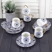 Espresso / Turkse koffie kopjes 6 persoons, 12-delige