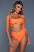 Bundle - Be Wicked Swimwear - Venetia Badpak - Oranje Small met glijmiddel