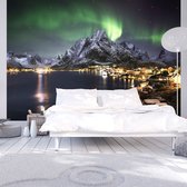 Zelfklevend fotobehang -  Aurora Borealis , Noorder licht  , Premium Print