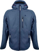 BJØRNSON Hamm Softshell Winterjas Heren - Teddy Winddicht - Maat L - Donkerblauw
