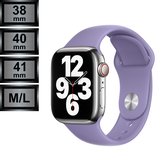 RipaWare Sport Watch bandje - Geschikt voor Apple - Silicone - 38, 40, 41mm - M/L - engelse lavendel