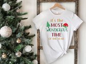 Lykke | It's The Most Wonderful Time Of The Year T-shirt | Mannen - Vrouwen - Unisex | Katoen | Wit | Maat XL